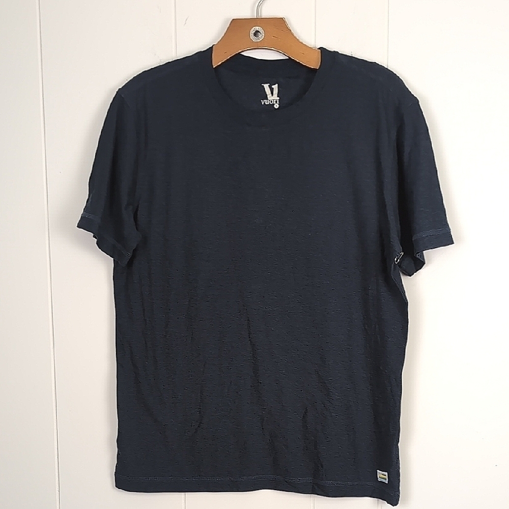 Vuori Gray Black Heathered Tee Shirt Small